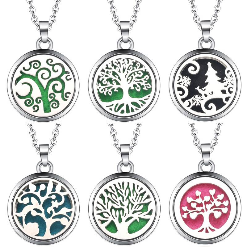 Diffuser Necklace Locket - Ароматическая коробка с подвеской «Дерево жизни»