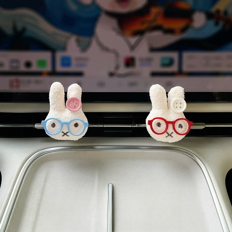 Car Vent Diffuser - Милый кролик в очках: ароматизатор для