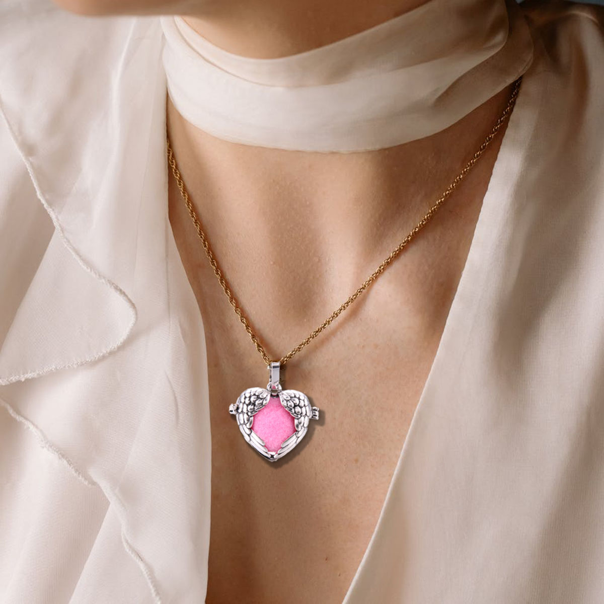 Яркое серебряное ожерелье с по – обзор и цена Diffuser Necklace Locket